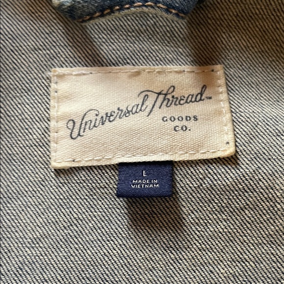 Universal Thread Blue and White Striped Jacket - Picture 2 of 4